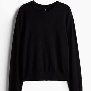 Divided H&M Fine Knit Sweater NWT Women's Small Black